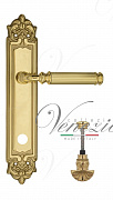 Дверная ручка Venezia "MOSCA" WC-4 на планке PL96 полированная латунь