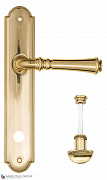 Дверная ручка на планке Fratelli Cattini "GRACIA" WC-2 PL257-OLV полированная латунь