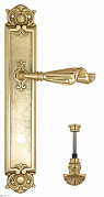 Дверная ручка Venezia "OPERA" WC-4 на планке PL97 полированная латунь