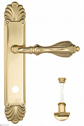Дверная ручка Venezia "ANAFESTO" WC-2 на планке PL87 полированная латунь