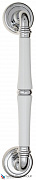 Ручка скоба Fratelli Cattini "GRACIA CERAMICA BIANCO" 300мм (250мм) D1-CR полированный хром