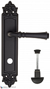 Дверная ручка на планке Fratelli Cattini "GRACIA" WC-2 PL96-NM матовый черный
