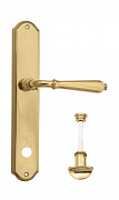 Дверная ручка Venezia "CLASSIC" WC-2 на планке PL02 полированная латунь
