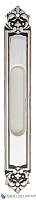 Ручка для раздвижной двери Venezia U122 DECOR LONG натуральное серебро + черный (1шт.)