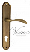 Дверная ручка Venezia "ALESSANDRA" CYL на планке PL98 матовая бронза