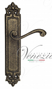 Дверная ручка Venezia "VIVALDI" на планке PL96 античная бронза