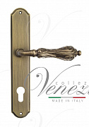 Дверная ручка Venezia "MONTE CRISTO" CYL на планке PL02 матовая бронза