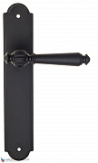 Дверная ручка на планке Fratelli Cattini "MARANI" PL257-NM матовый черный