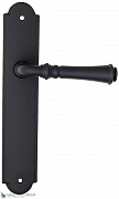 Дверная ручка на планке Fratelli Cattini "GRACIA" PL257-NM матовый черный