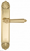 Дверная ручка Venezia "CASTELLO" на планке PL87 полированная латунь
