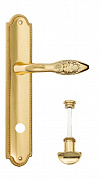 Дверная ручка Venezia "CASANOVA" WC-2 на планке PL98 полированная латунь
