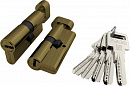 Цилиндровый механизм с вертушкой R602/60 mm (25+10+25) AB бронза 5 ключей