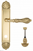 Дверная ручка Venezia "MONTE CRISTO" WC-4 на планке PL87 полированная латунь