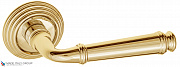Дверная ручка на круглом основании Fratelli Cattini "FARFALLA" D8-OLV полированная латунь