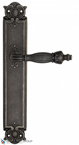Дверная ручка Venezia "OLIMPO" на планке PL97 античное серебро