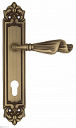 Дверная ручка Venezia "OPERA" CYL на планке PL96 матовая бронза