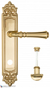 Дверная ручка на планке Fratelli Cattini "GRACIA" WC-2 PL96-OLV полированная латунь