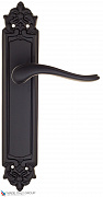 Дверная ручка на планке Fratelli Cattini "LAVERA" PL96-NM матовый черный