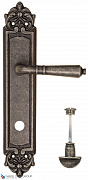 Дверная ручка на планке Fratelli Cattini "TOSCANA" WC-2 PL96-IA античное серебро