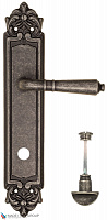 Дверная ручка на планке Fratelli Cattini "TOSCANA" WC-2 PL96-IA античное серебро