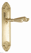 Дверная ручка Venezia "OPERA" на планке PL90 полированная латунь