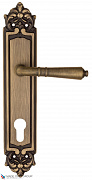 Дверная ручка на планке Fratelli Cattini "TOSCANA" CYL PL96-BY матовая бронза