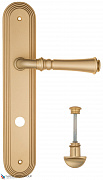 Дверная ручка на планке Fratelli Cattini "GRACIA" WC-2 PL288-BS матовая латунь