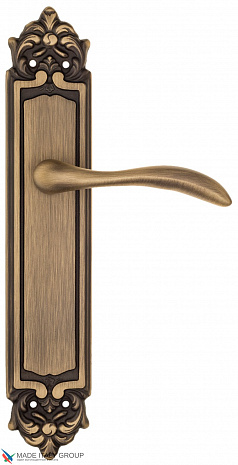 Дверная ручка на планке Fratelli Cattini "LUCCIA" PL96-BY матовая бронза