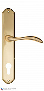 Дверная ручка на планке Fratelli Cattini "LUCCIA" CYL PL02-OLV полированная латунь