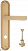 Дверная ручка на планке Fratelli Cattini "PIPPA" WC-2 PL288-BS матовая латунь