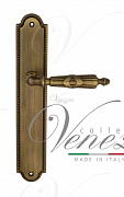 Дверная ручка Venezia "ANNETA" на планке PL98 матовая бронза