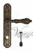Дверная ручка Venezia "MONTE CRISTO" WC-2 на планке PL02 античная бронза