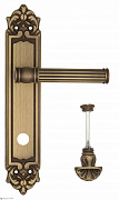 Дверная ручка Venezia "IMPERO" WC-4 на планке PL96 матовая бронза