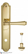 Дверная ручка Venezia "CALLISTO" WC-2 на планке PL98 полированная латунь