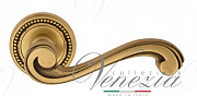 Дверная ручка Venezia "VIVALDI" D3 французское золото + коричневый