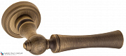 Дверная ручка на круглом основании Fratelli Cattini "FOGGIA" D1-BY матовая бронза