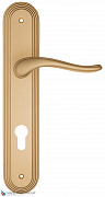 Дверная ручка на планке Fratelli Cattini "LAVERA" CYL PL288-BS матовая латунь