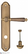 Дверная ручка на планке Fratelli Cattini "MARANI" WC-2 PL257-BY матовая бронза