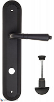 Дверная ручка на планке Fratelli Cattini "TOSCANA" WC-2 PL288-NM матовый черный