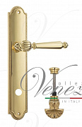 Дверная ручка Venezia "PELLESTRINA" WC-4 на планке PL98 полированная латунь