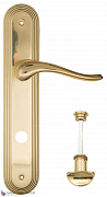 Дверная ручка на планке Fratelli Cattini "LAVERA" WC-2 PL288-OLV полированная латунь