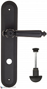 Дверная ручка на планке Fratelli Cattini "TORCELLO" WC-2 PL288-NM матовый черный