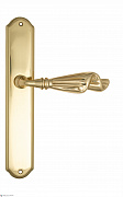 Дверная ручка Venezia "OPERA" на планке PL02 полированная латунь