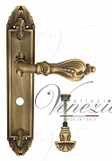 Дверная ручка Venezia "FLORENCE" WC-4 на планке PL90 матовая бронза