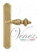 Дверная ручка Venezia "LUCRECIA" на планке PL02 полированная латунь