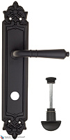 Дверная ручка на планке Fratelli Cattini "TOSCANA" WC-2 PL96-NM матовый черный