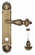 Дверная ручка Venezia "LUCRECIA" WC-4 на планке PL87 матовая бронза