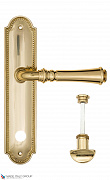 Дверная ручка на планке Fratelli Cattini "GRACIA" WC-2 PL248-OLV полированная латунь