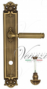 Дверная ручка Venezia "MOSCA" WC-4 на планке PL97 матовая бронза