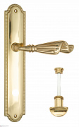 Дверная ручка Venezia "OPERA" WC-2 на планке PL98 полированная латунь